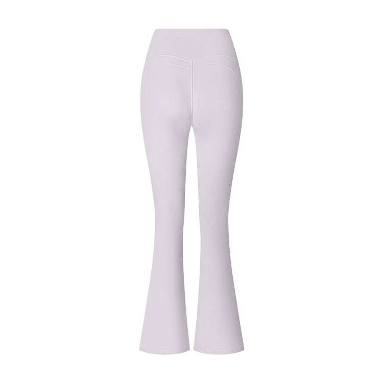 Flared Pants Solid Color Sports Long-sleeve Suit