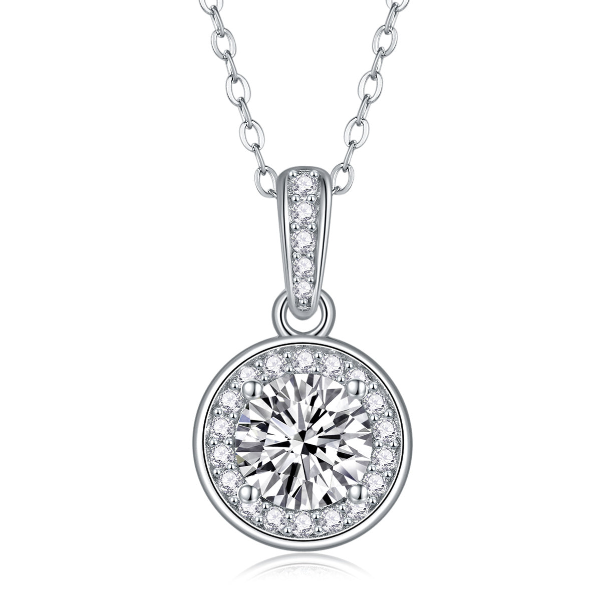 Dark Night Elf - A Fashionable And Luxurious Diamond Jewelry Pendant Set With 1-carat Moissan Diamond S925 Sterling Silver And Platinum Plating