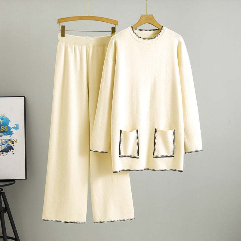 Knitting Suit Women's New Western Style Mid-length