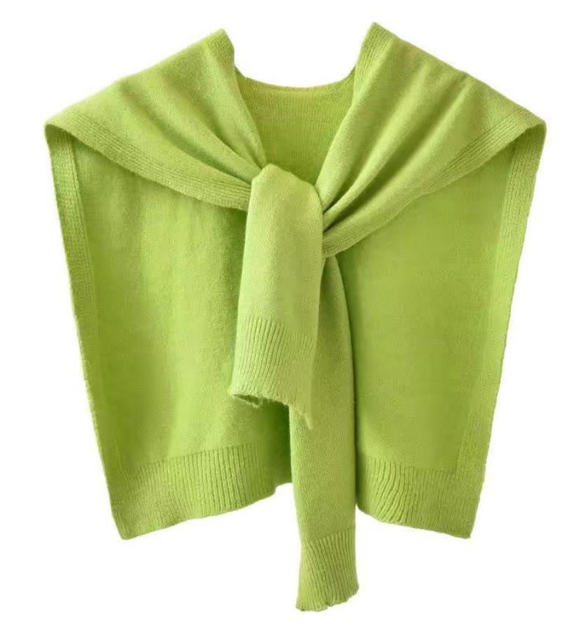 Women's Cored Yarn Knitted Shawl Spring Autumn Outerwear Waistcoat