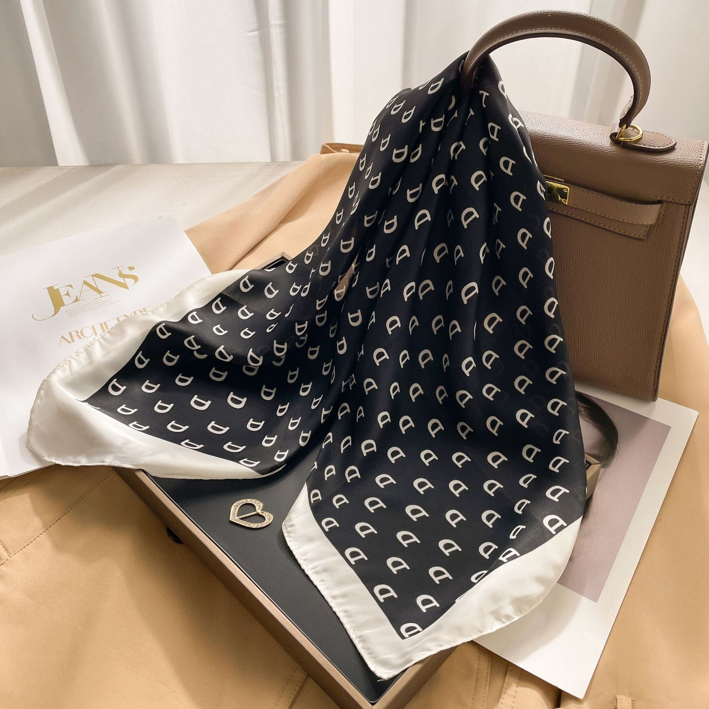 New 70 Korean Style Small Square Towel Silk Scarf For Women