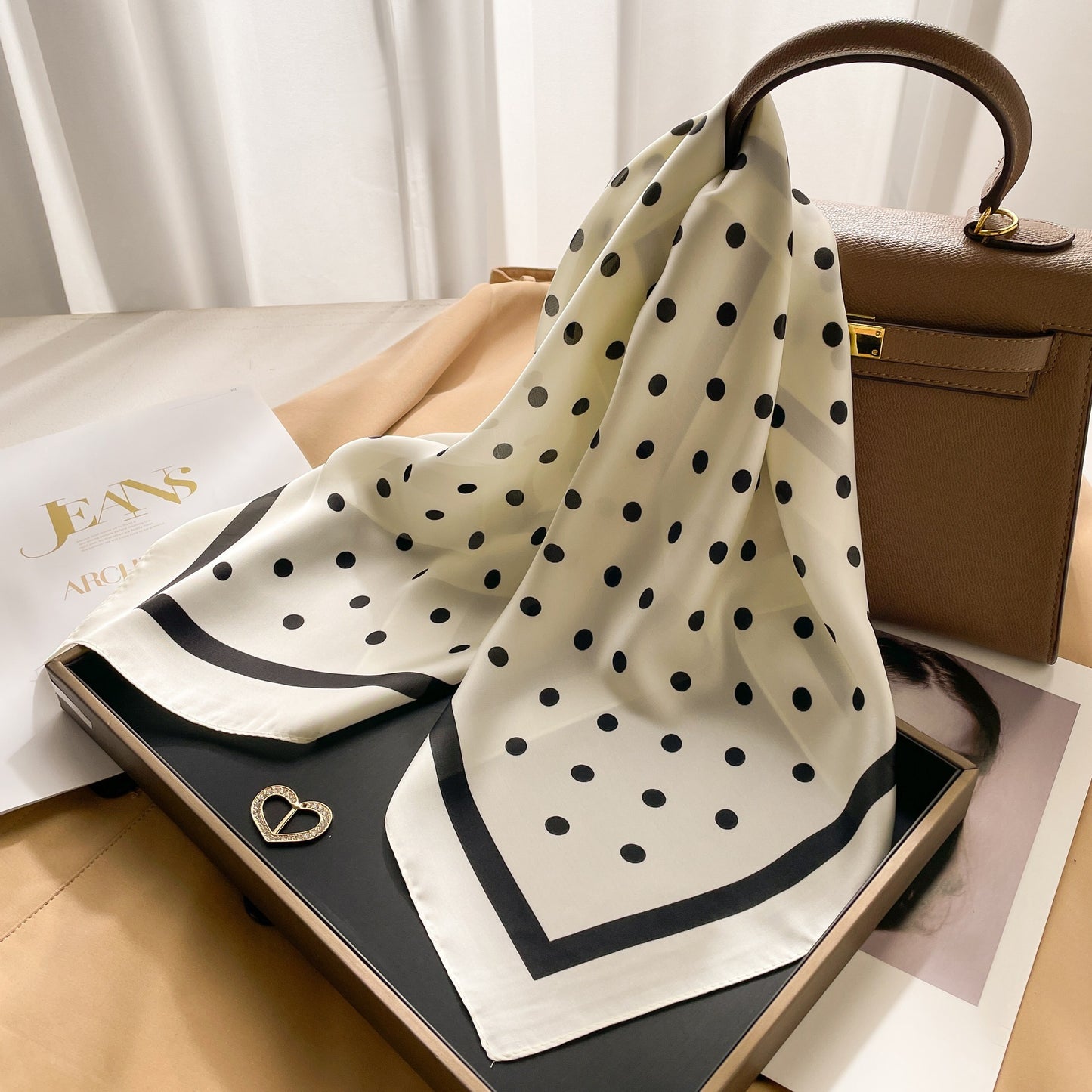 New 70 Korean Style Small Square Towel Silk Scarf For Women