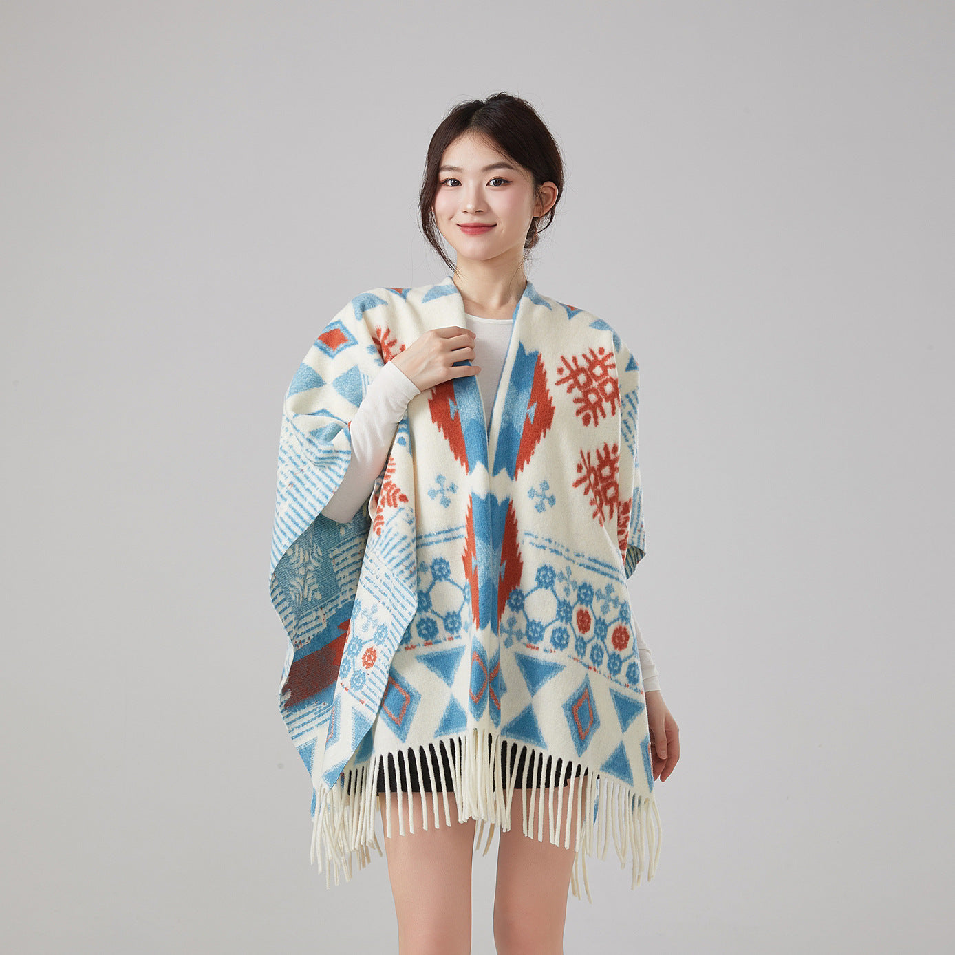 Autumn And Winter Ethnic Style Warm Shawl