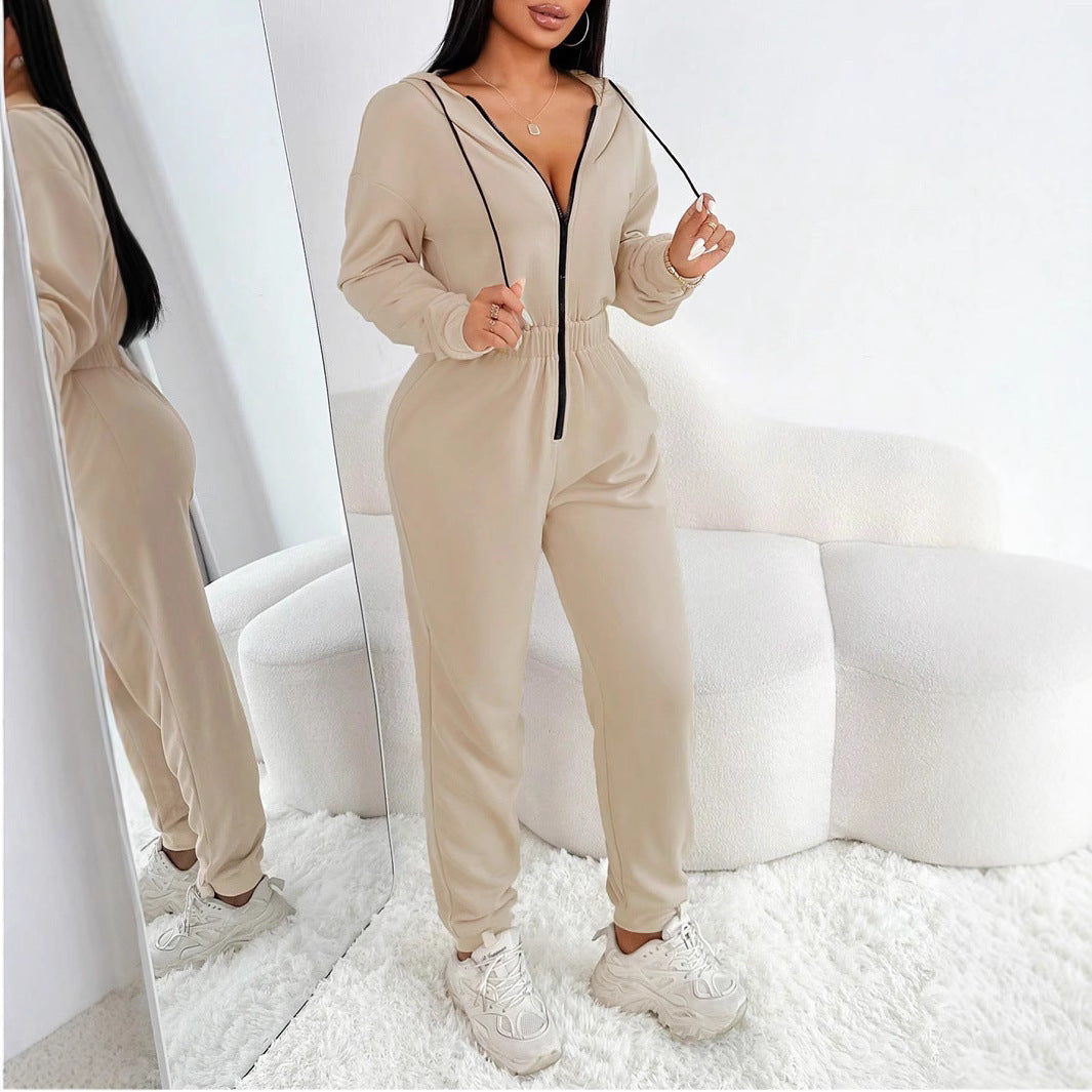 Women's Solid Color Long Sleeve Autumn And Winter Warm