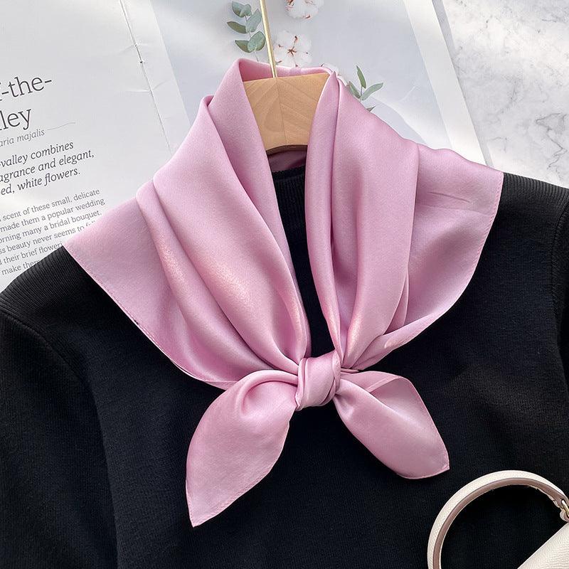 Spring And Autumn Elegant Retro Silk High-end Scarf