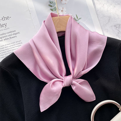 Spring And Autumn Elegant Retro Silk High-end Scarf
