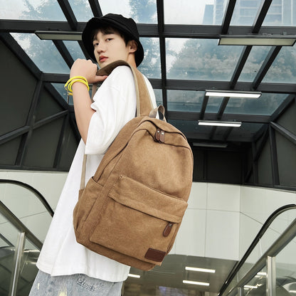 Canvas Backpack Large Capacity Outdoor Travel Oxford Cloth