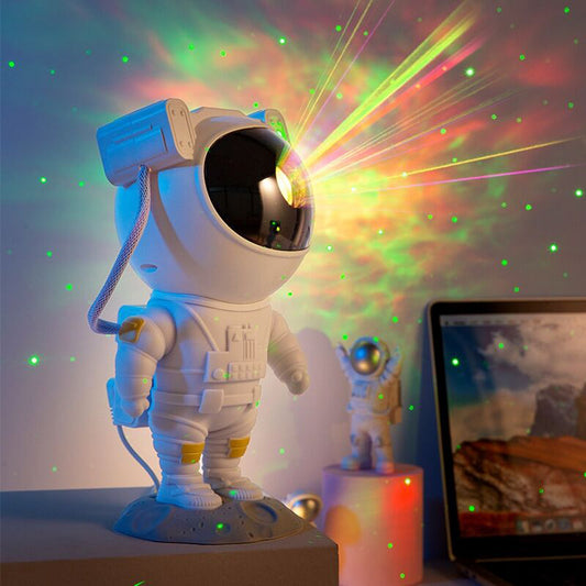 Astronaut Galaxy Projector Night Lamp – USB Powered Starry Sky Light