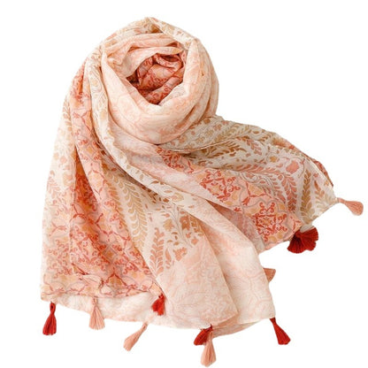 Creative Chinese Style Cotton And Linen Scarf