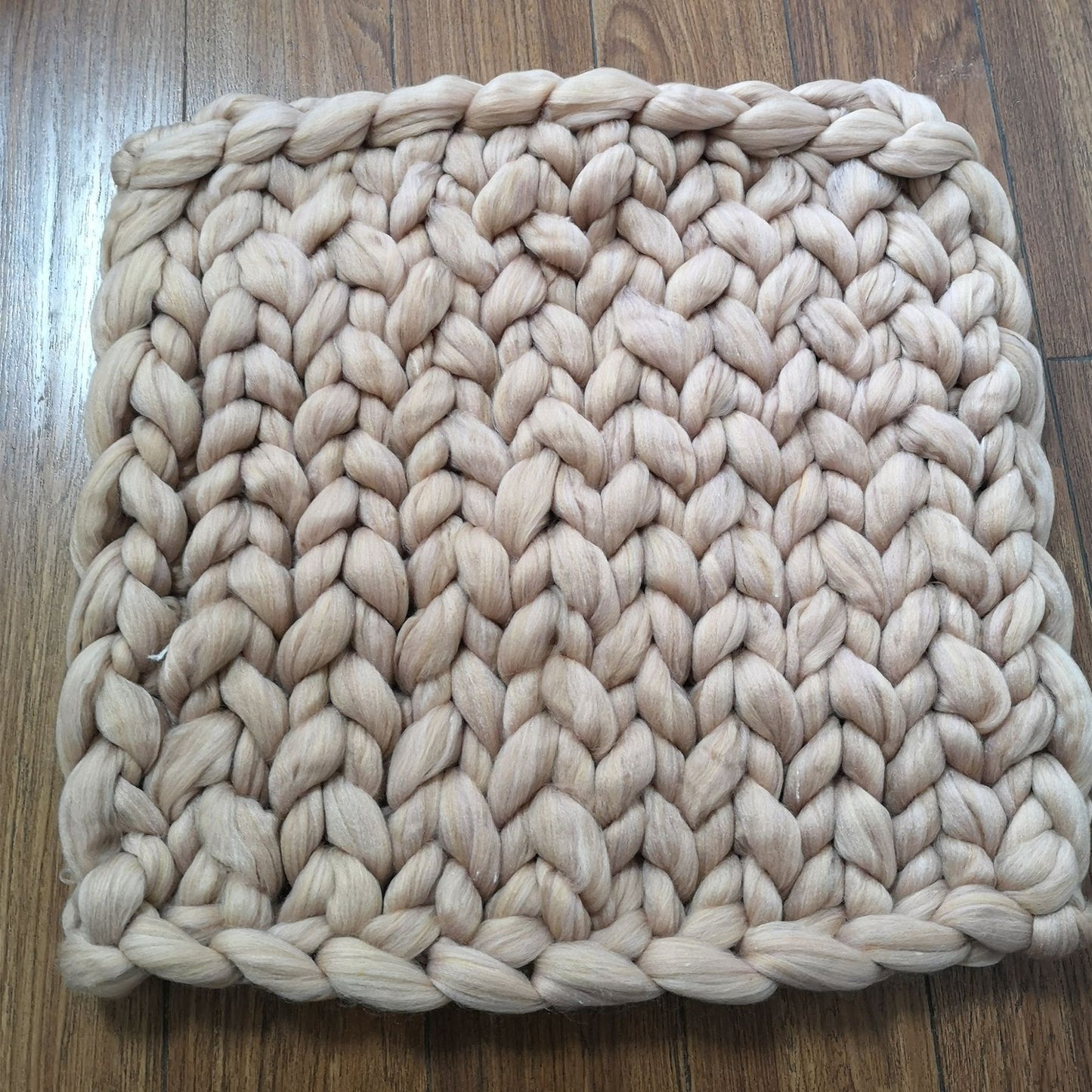 Hand Knitted Wool Blanket