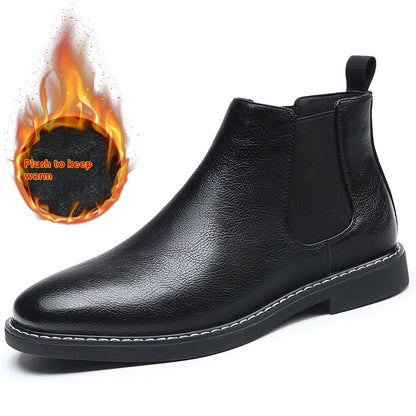 Fashion Retro Cotton Boots British Velvet Short Boots