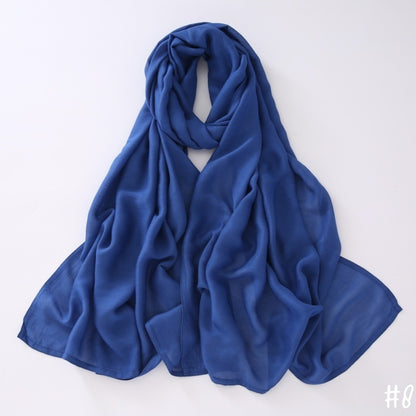 Breathable Shawl Modal Monochrome Malay Indonesian Cotton And Linen Solid Color Scarf Headcloth