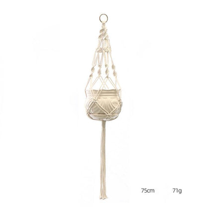 Custom Hand-knitted Hanging Flowerpot Net Bag