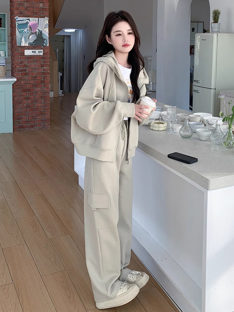 Sweatshirt And Sweatpants Two-piece Set Early Autumn A Complete Set