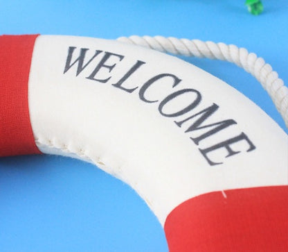 Cloth art lifebuoy wall hanging decoration