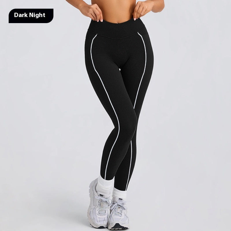 Women's Solid Color Sports Tube Top Strapless Trousers Suit