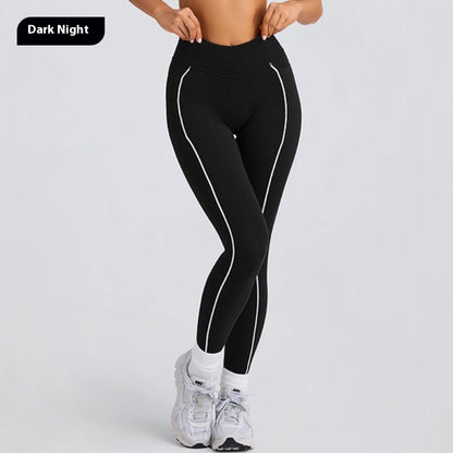 Women's Solid Color Sports Tube Top Strapless Trousers Suit