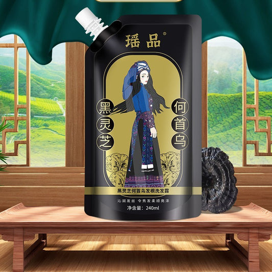Yao Pin Black Ganoderma Lucidum Polygonum Multiflorum Hair Root Shampoo