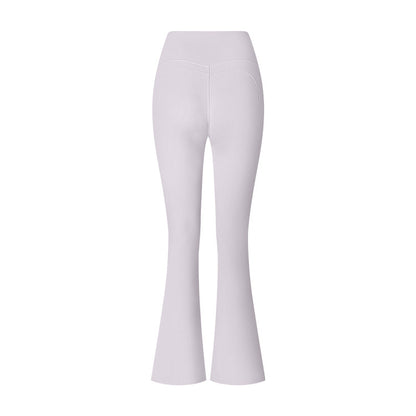 Flared Pants Solid Color Sports Long-sleeve Suit