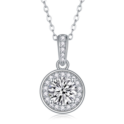 Dark Night Elf - A Fashionable And Luxurious Diamond Jewelry Pendant Set With 1-carat Moissan Diamond S925 Sterling Silver And Platinum Plating