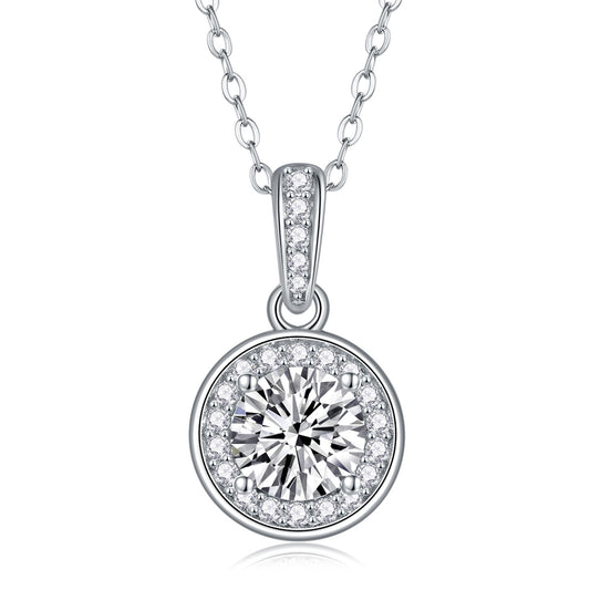 Dark Night Elf - A Fashionable And Luxurious Diamond Jewelry Pendant Set With 1-carat Moissan Diamond S925 Sterling Silver And Platinum Plating