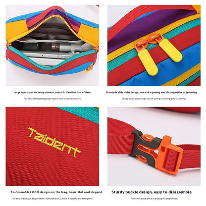 Outdoor Leisure Sports One-shoulder Handbag Dopamine Color Waist Bag