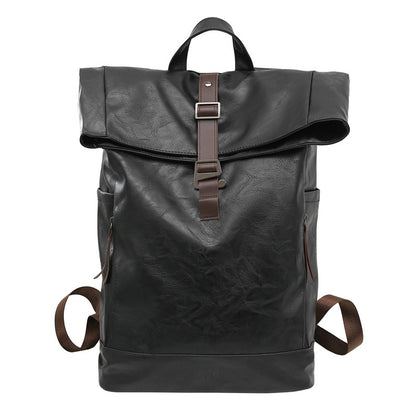 Backpack Men's Backpack Large Capacity Computer Bag Waterproof Solid Color Women's Travel