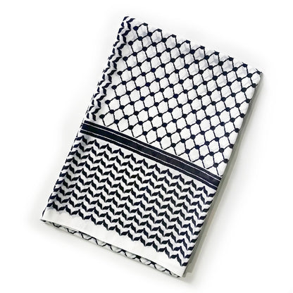 Arabic Chiffon Printed Plaid Scarf