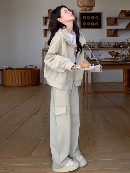 Sweatshirt And Sweatpants Two-piece Set Early Autumn A Complete Set