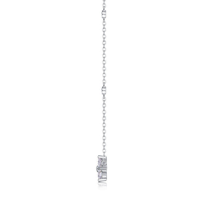 Radiant Star - A Fashionable And Luxurious Diamond Jewelry Pendant Set With Moissanite S925 Sterling Silver And Platinum Plating