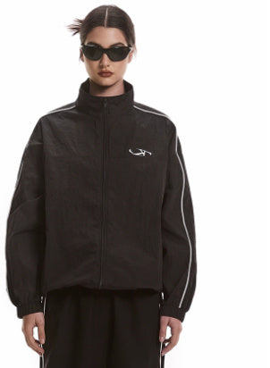 Retro Side Striped Men's And Women's Sports Jacket
