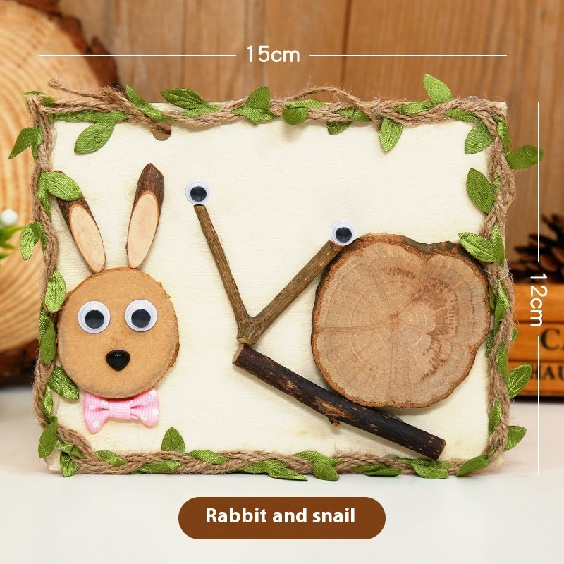 Arbor Day DIY Natural Branches Handmade Wooden Art Wood Painting