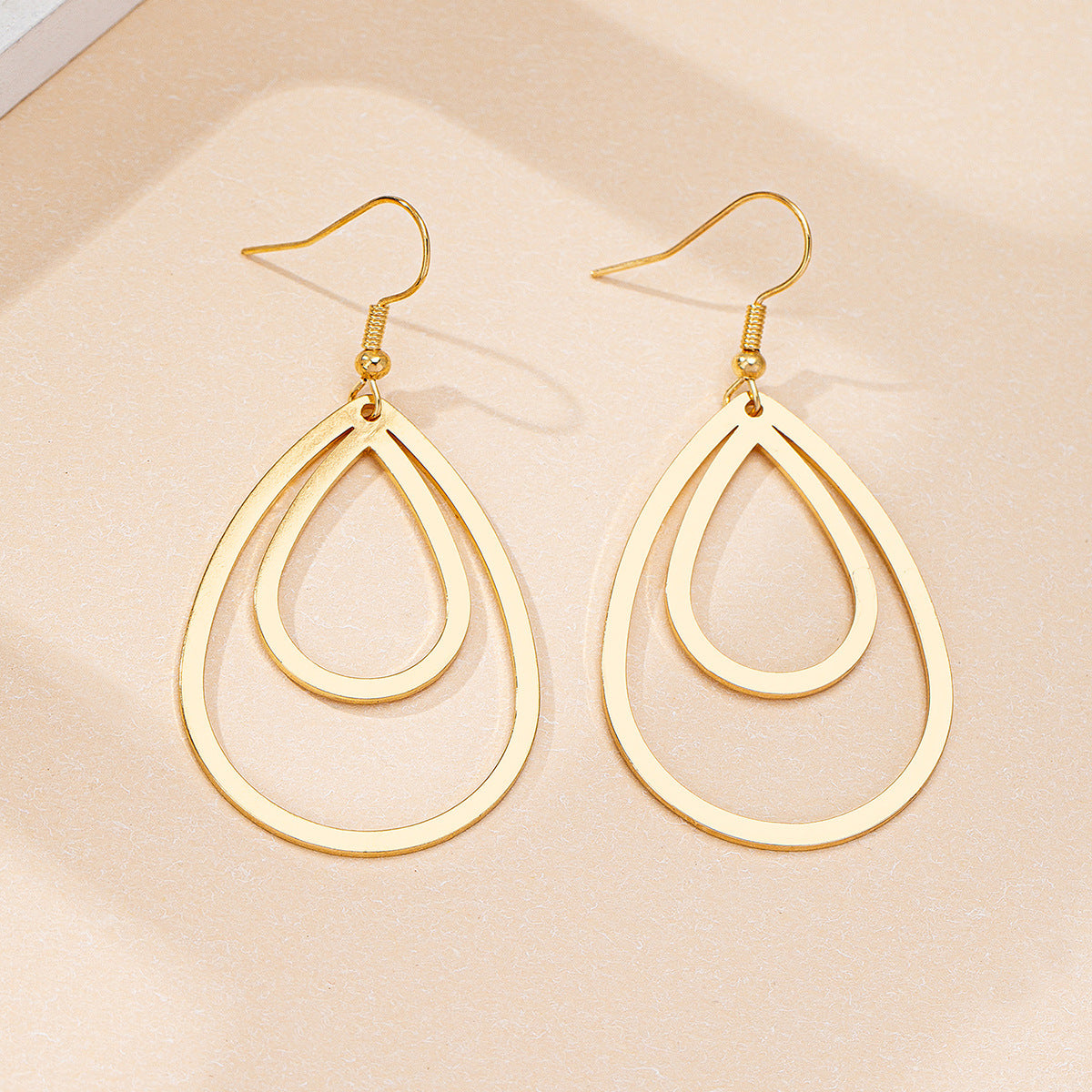 Fashion Simple Drop-shaped Hollow Earrings