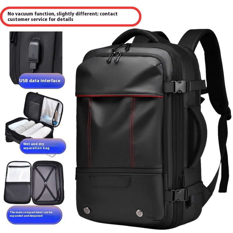 Large Capacity Expansion Multifunctional Men's Compression Backpack