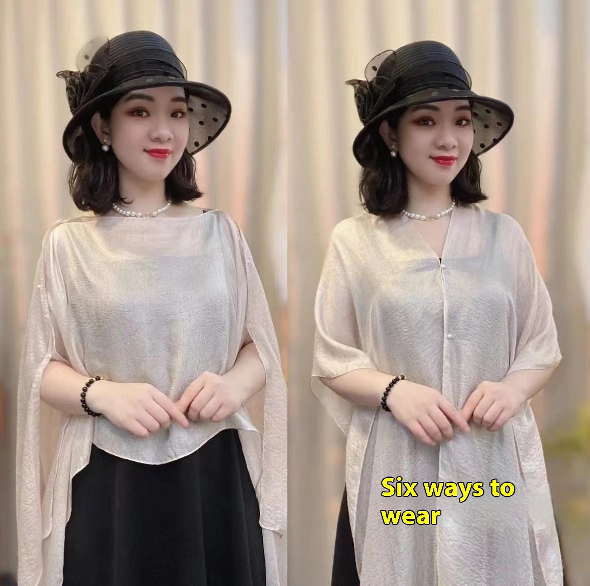 Solid Color Vacation Style Fashionable All-match Sunscreen Pullover Scarf Shawl