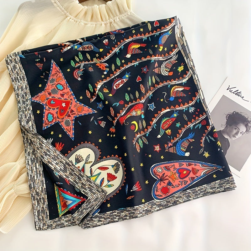 Large Kerchief Women's Spring And Autumn Fashion Printing