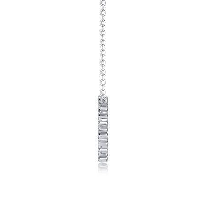 Emerald Water Ripples - A Fashionable And Luxurious Diamond Jewelry Pendant Set With Moissanite S925 Sterling Silver And Platinum Plating