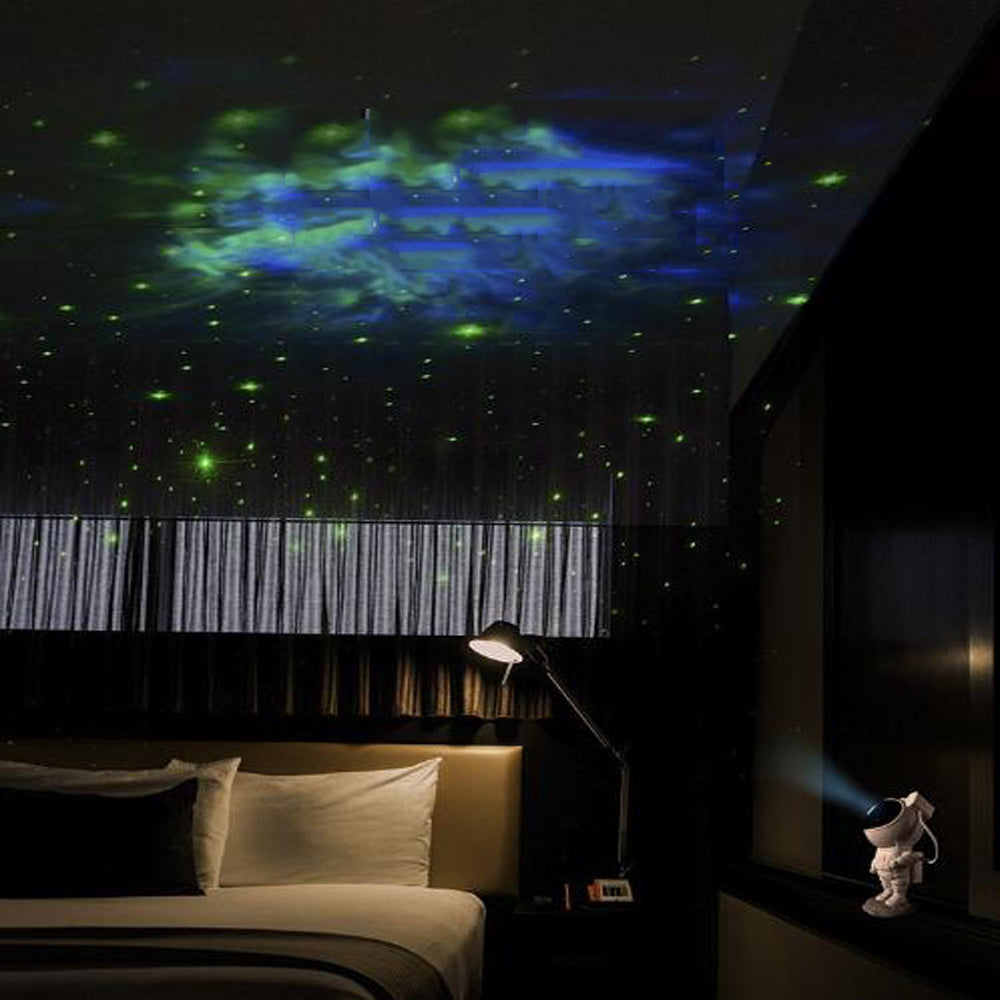 Astronaut Galaxy Projector Night Lamp – USB Powered Starry Sky Light