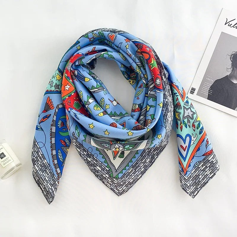Large Kerchief Women's Spring And Autumn Fashion Printing