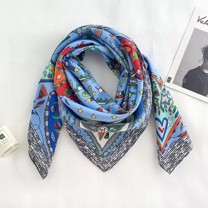Large Kerchief Women's Spring And Autumn Fashion Printing