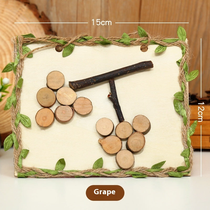 Arbor Day DIY Natural Branches Handmade Wooden Art Wood Painting