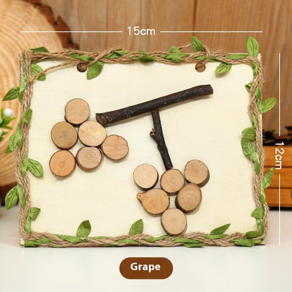 Arbor Day DIY Natural Branches Handmade Wooden Art Wood Painting