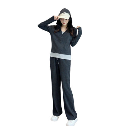 Casual Exercise Suit Women's Hoodie Slimming Loose