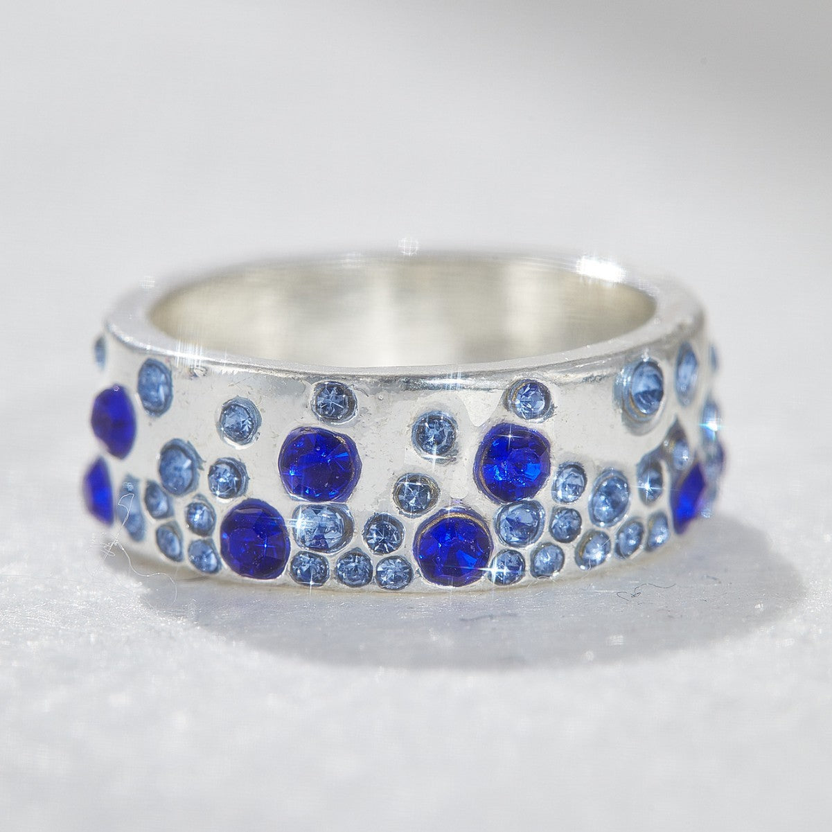 Mixed Color Diamond Retro Personality All Match Ring Ring