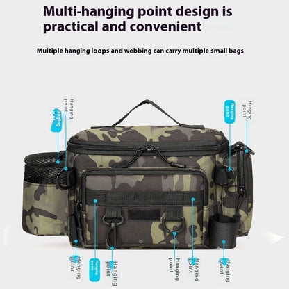 Large Capacity Multifunctional Insertion Pole Lure Waist Bag