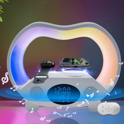 6-in-1 Smart Table Lamp: Ambience Light, Charger, Speaker & Remote/App Control