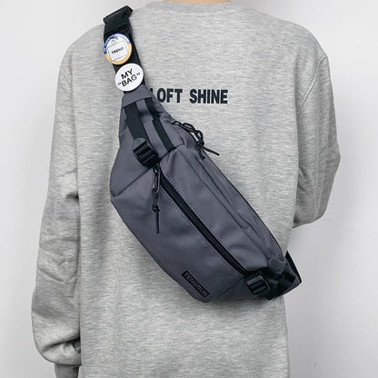 Trendy Chest Bag Men's Backpack Waist Bag Sports One-shoulder