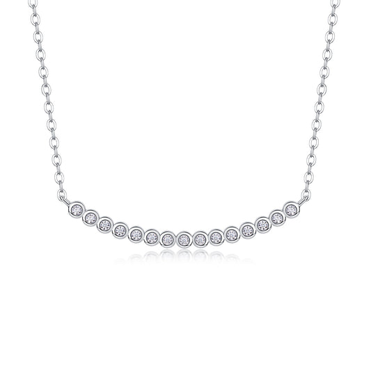 Floating World - Fashionable And Luxurious Diamond Jewelry Pendant Set With Moissanite S925 Sterling Silver And Platinum-plated