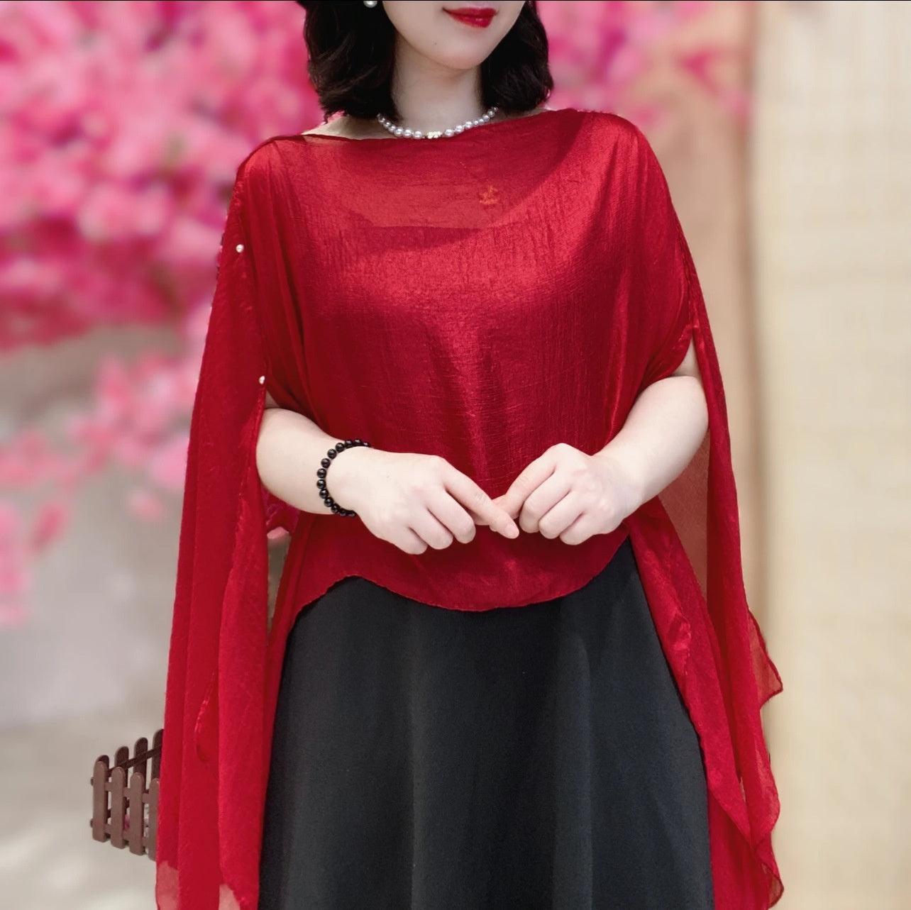 Solid Color Vacation Style Fashionable All-match Sunscreen Pullover Scarf Shawl