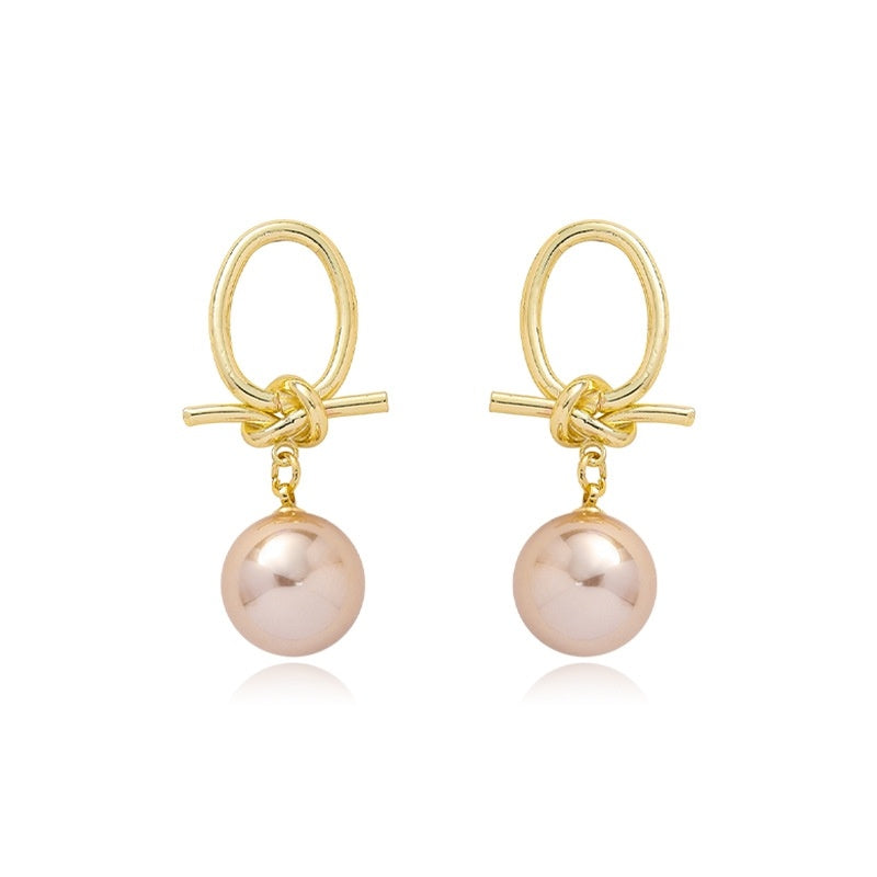 Vintage Pearl Sterling Silver Needle Earrings